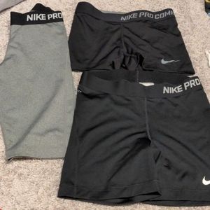 Nike pro running shorts